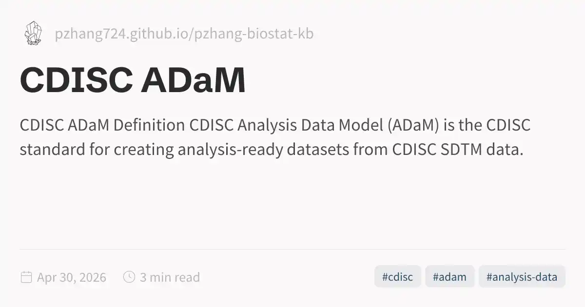 CDISC ADaM