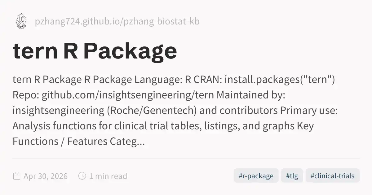 tern R Package